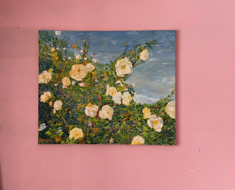 White Rosehip, Painting KSENIIA  Stafeeva