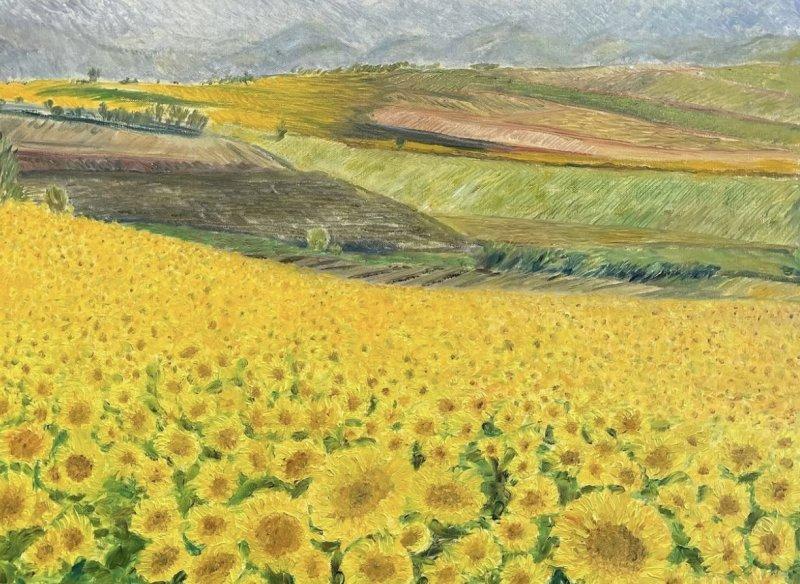 Sunny Fields 1, Painting KSENIIA  Stafeeva