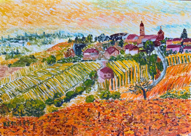 VINEYARDS 1, Painting KSENIIA  Stafeeva
