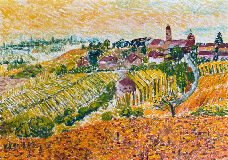 VINEYARDS 1, Painting KSENIIA  Stafeeva