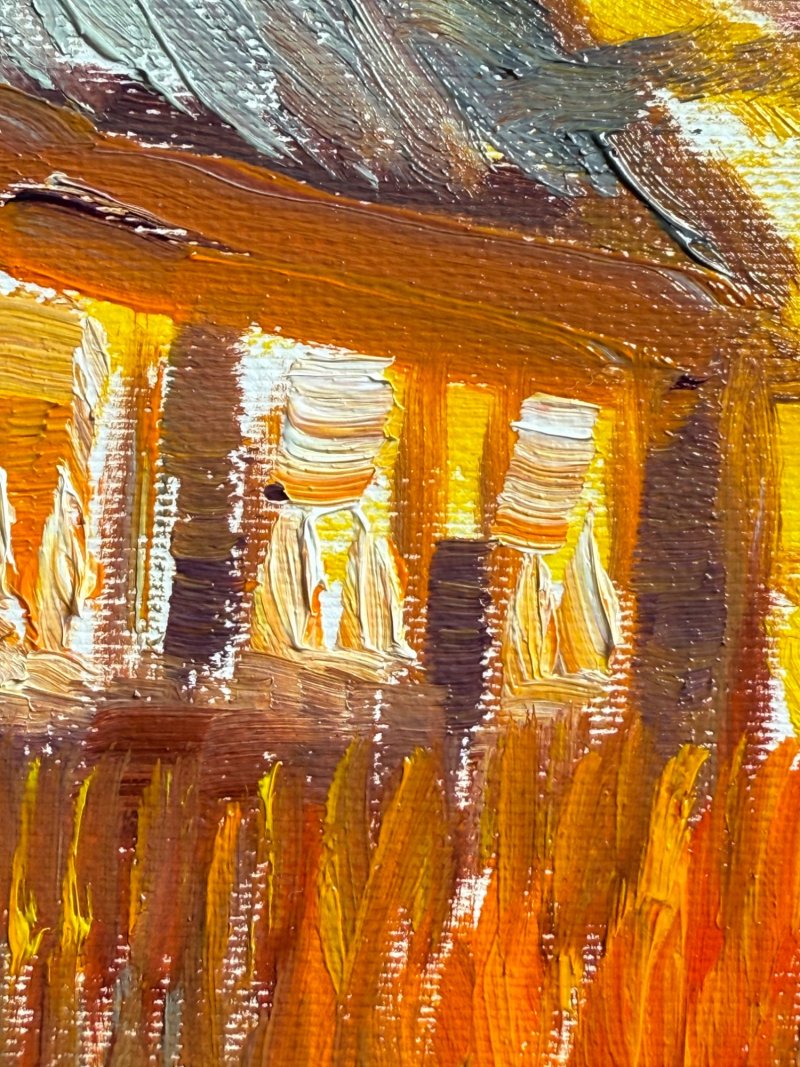 Scarlet evening, Painting KSENIIA  Stafeeva