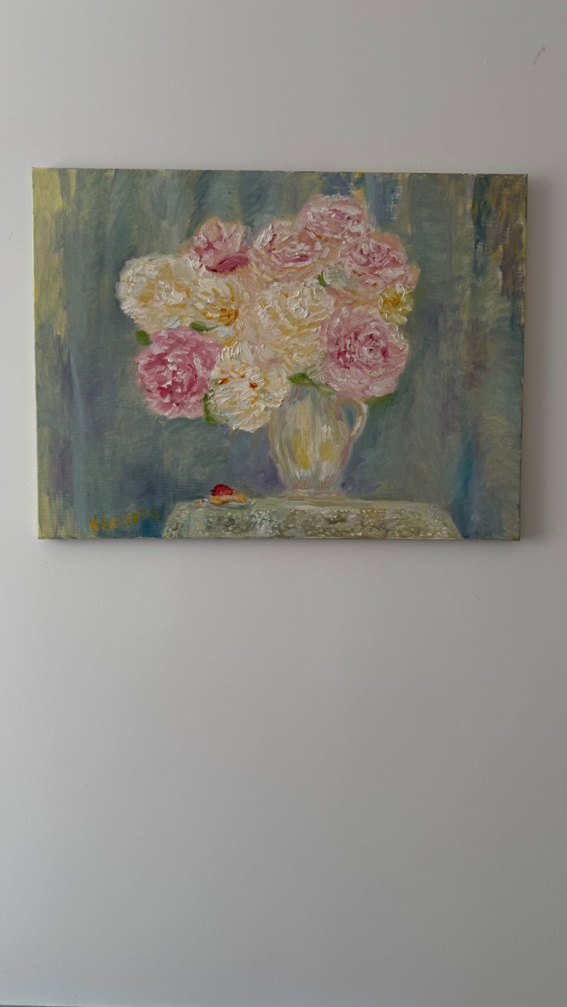 peonies, Painting KSENIIA  Stafeeva
