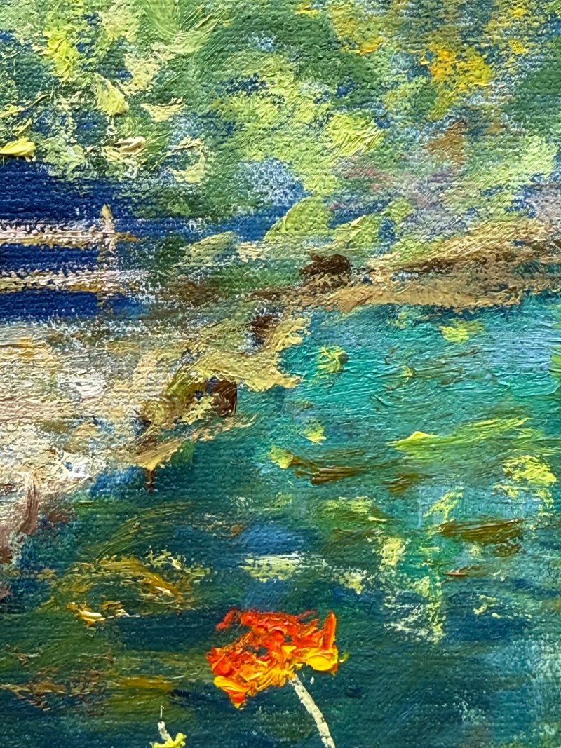 Pond in the light, Painting KSENIIA  Stafeeva