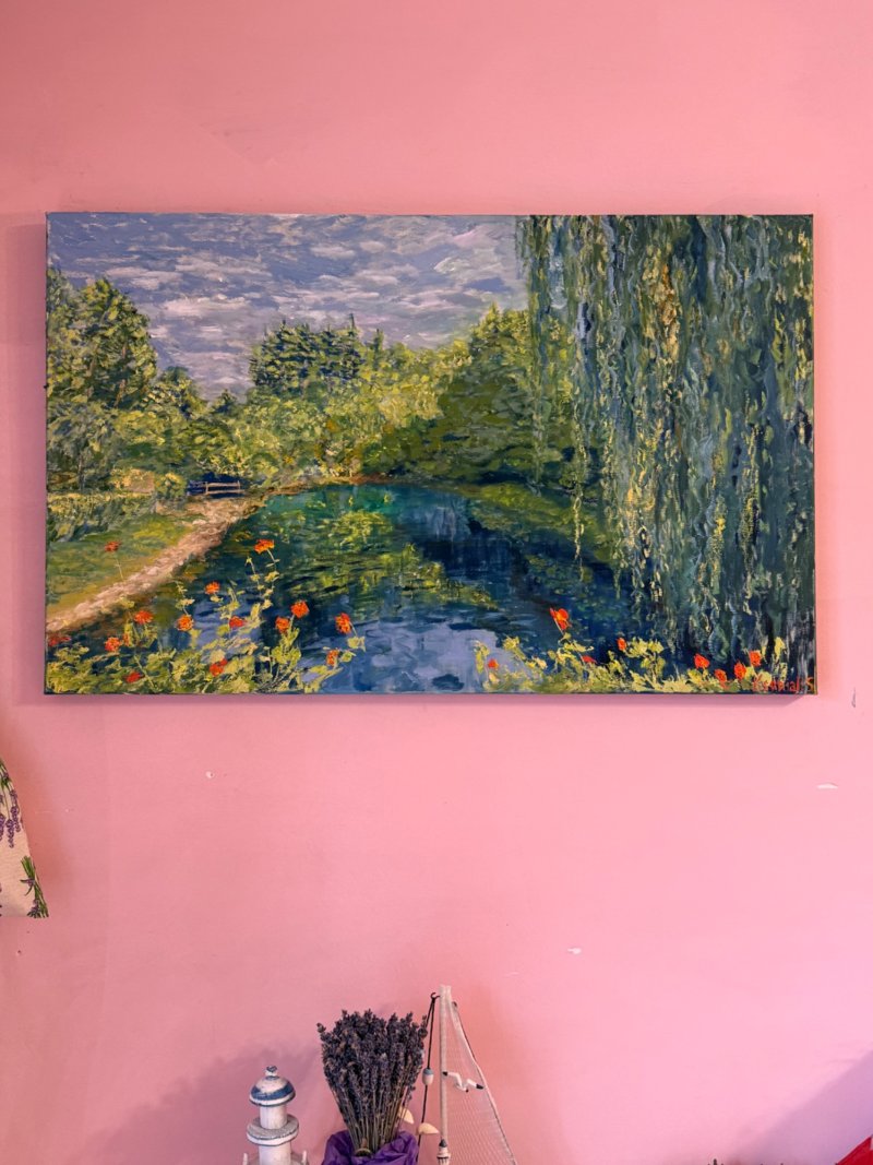 Pond in the light, Painting KSENIIA  Stafeeva