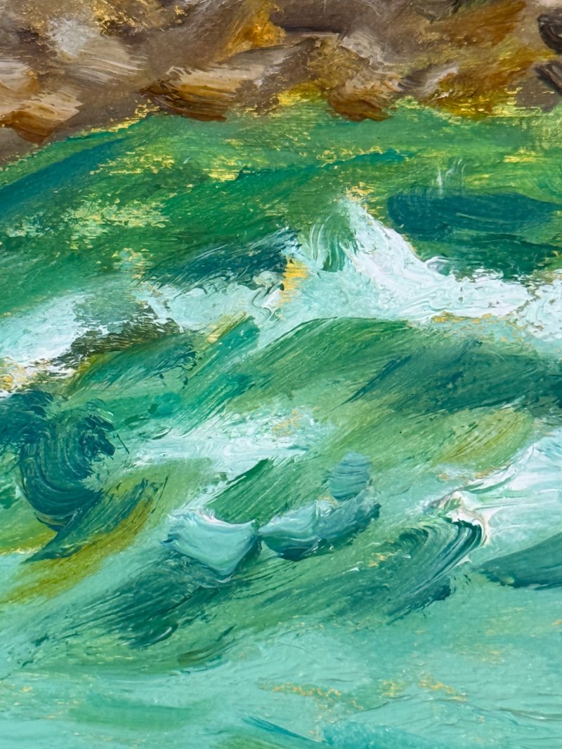 The Katun River September, Painting KSENIIA  Stafeeva