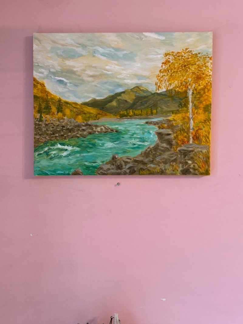 The Katun River September, Painting KSENIIA  Stafeeva