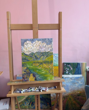 Mountain river, Painting KSENIIA  Stafeeva