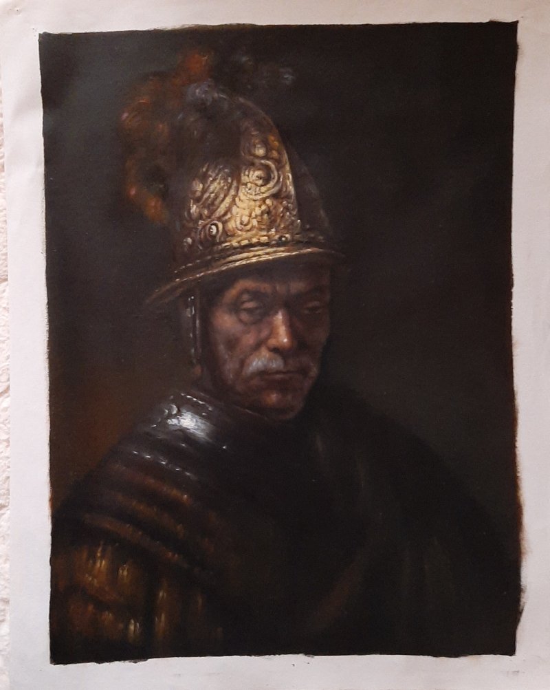 The Man with the Golden Helmet, Painting Holly Lawrence