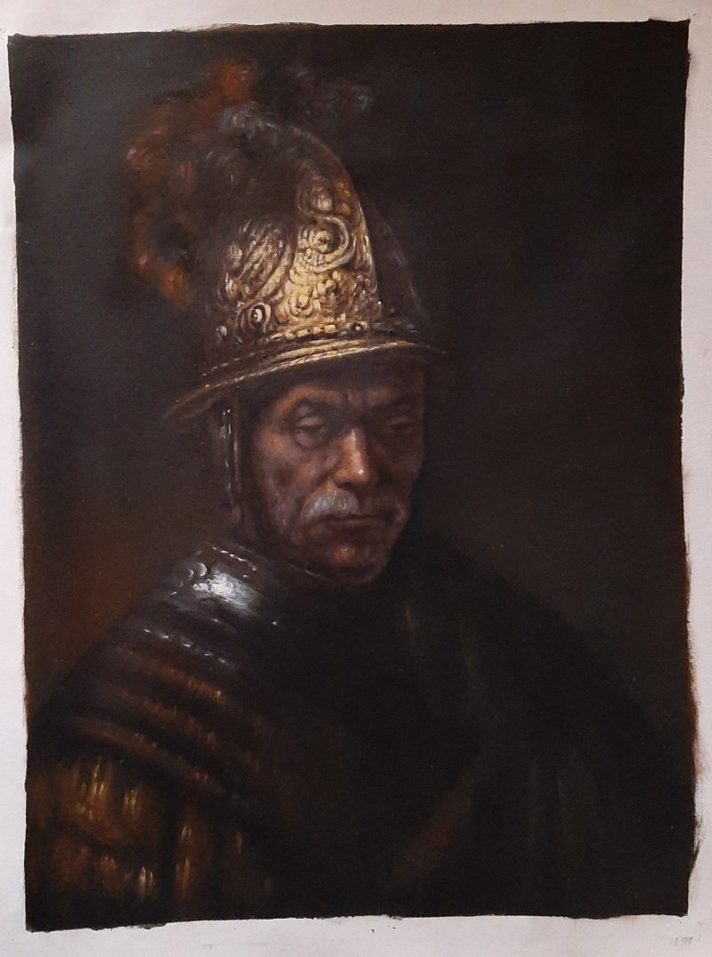 The Man with the Golden Helmet, Painting Holly Lawrence