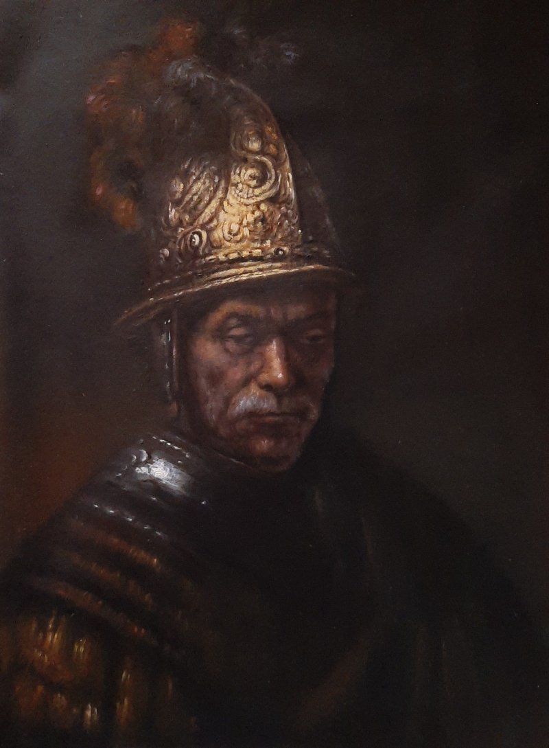 The Man with the Golden Helmet, Painting Holly Lawrence