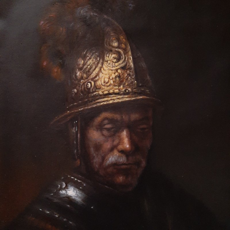 The Man with the Golden Helmet, Painting Holly Lawrence