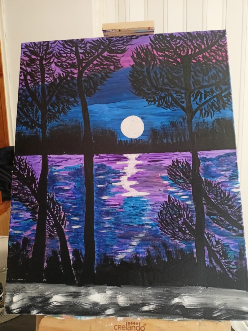 The moon, Painting Natasa
