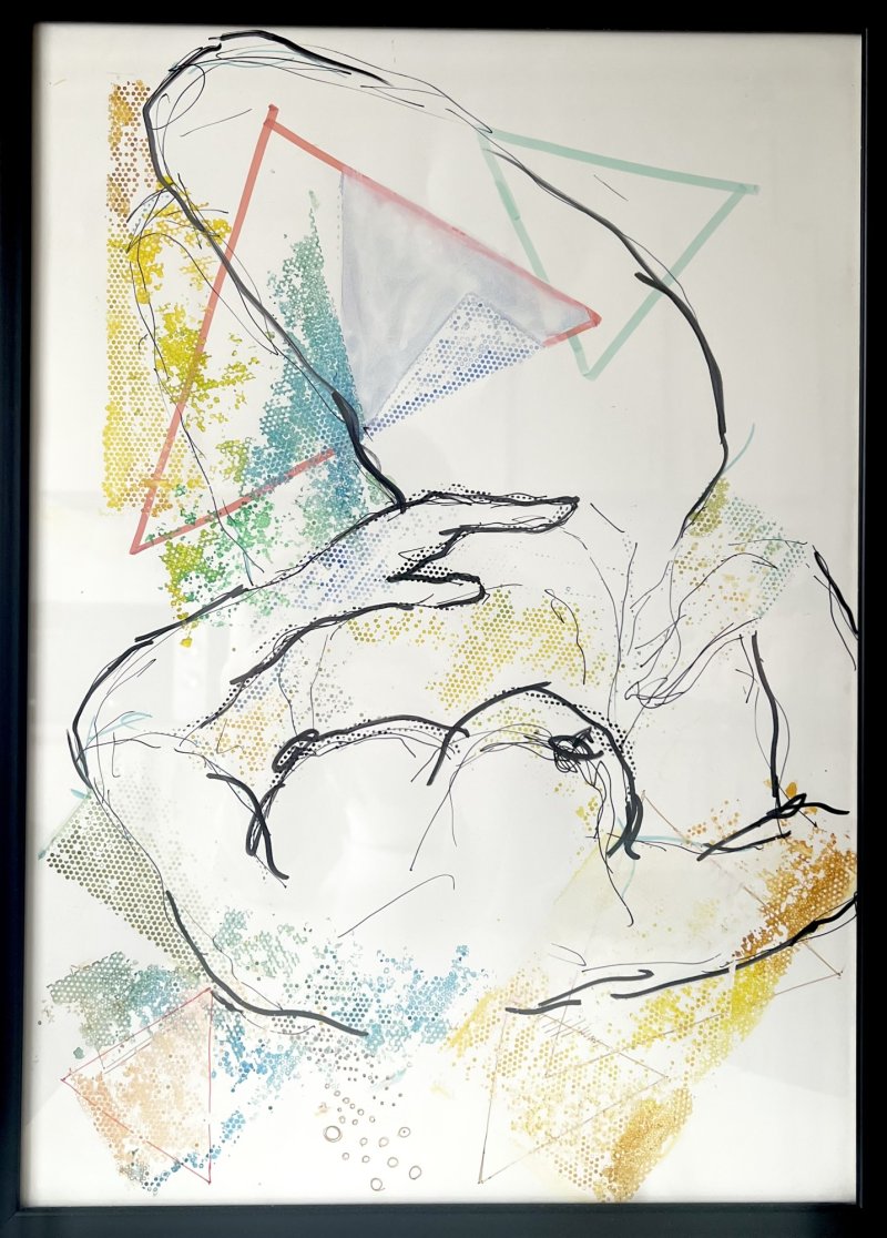 Female figure, Painting Jelena Simić