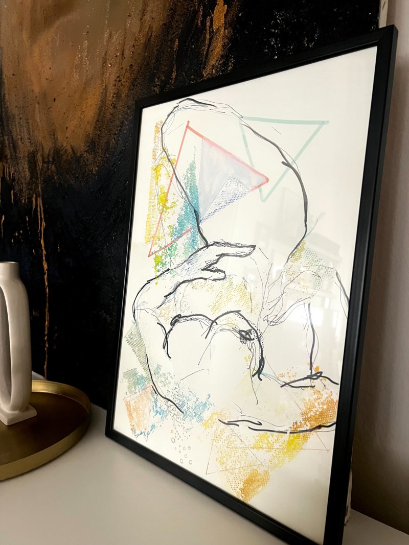 Female figure, Painting Jelena Simić