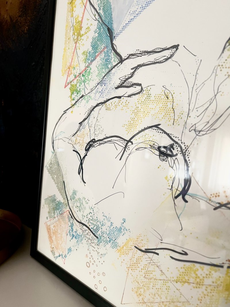 Female figure, Painting Jelena Simić