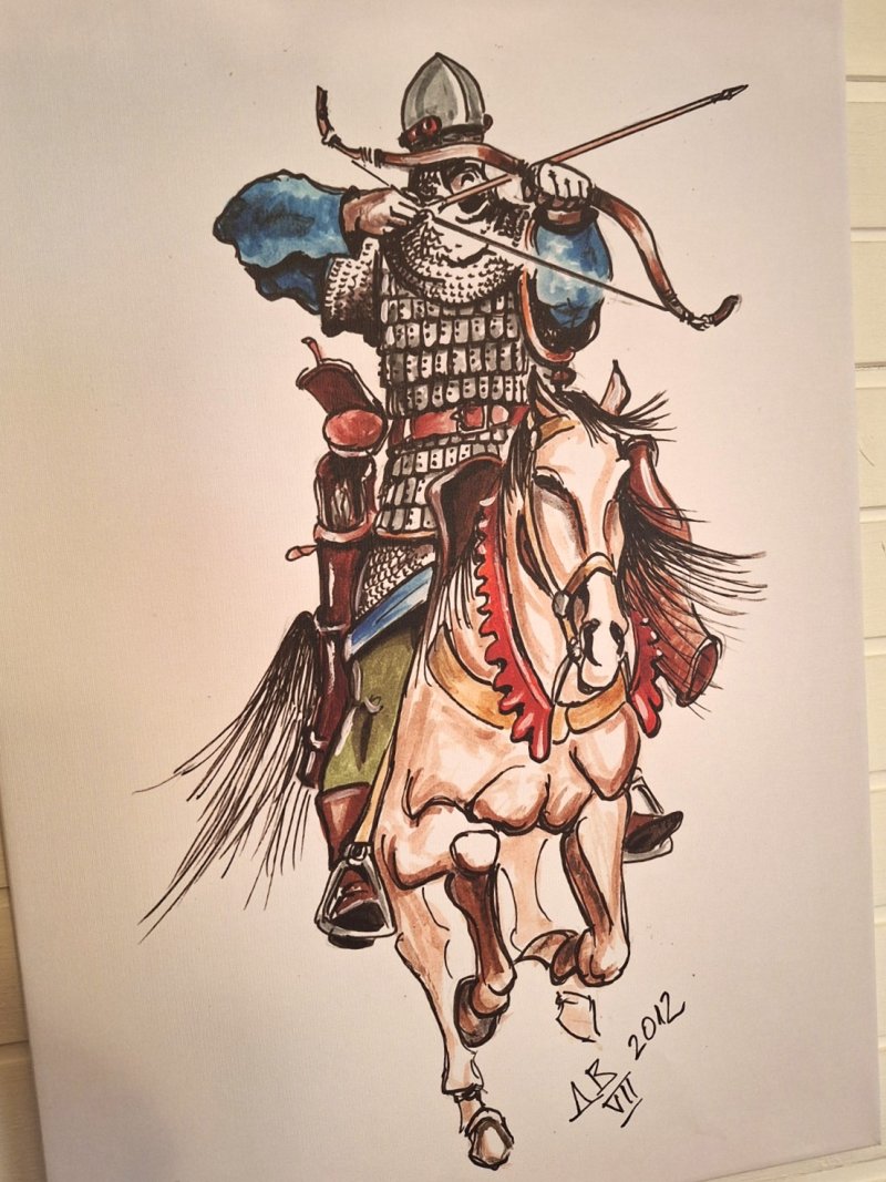 Serbian mounted archer 13th c, Photography Dusan Vasiljevic