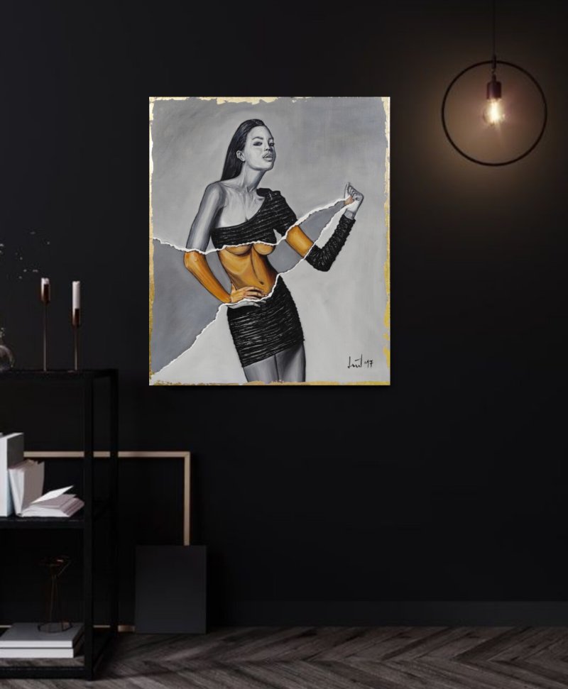 Original under the print, Painting Dušanka Stanić