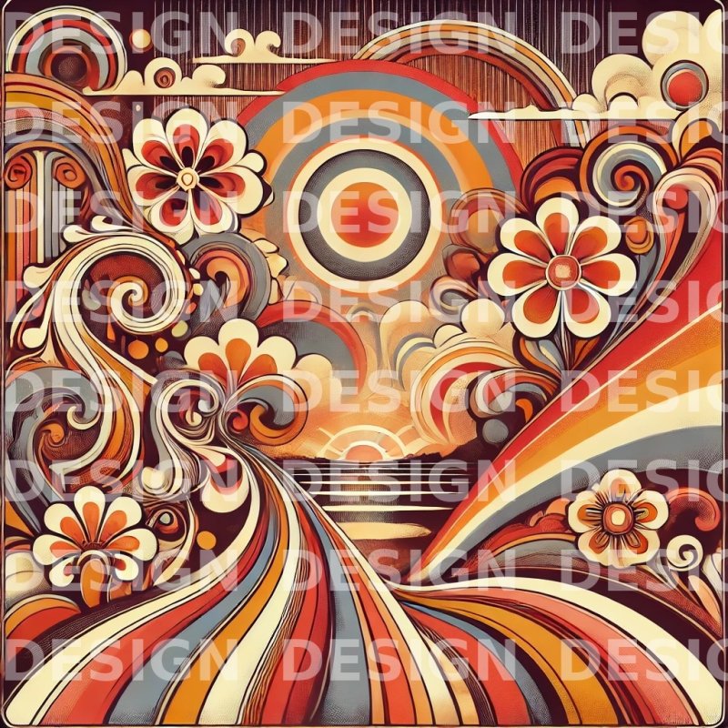 Vintage psihodelicni san, Digital Art Mateja Veljkovic