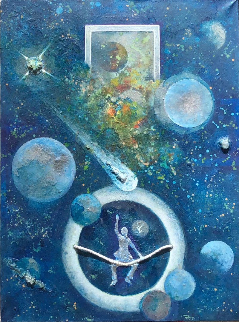Between chaos and light, Painting Vladimir  Ćirić