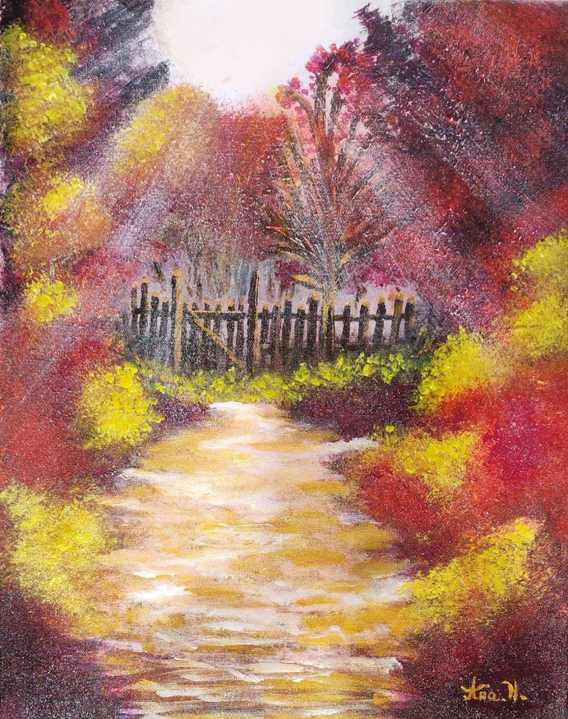 The road to happiness, Painting Snežana Nedeljković