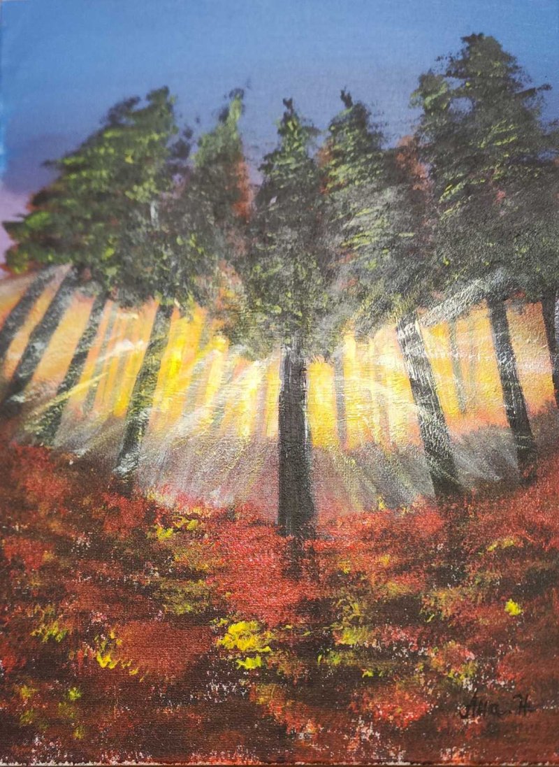 Forest flash, Painting Snežana Nedeljković