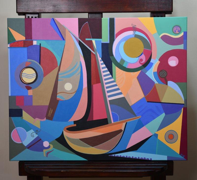 Journey II, Painting Rada Nikolic