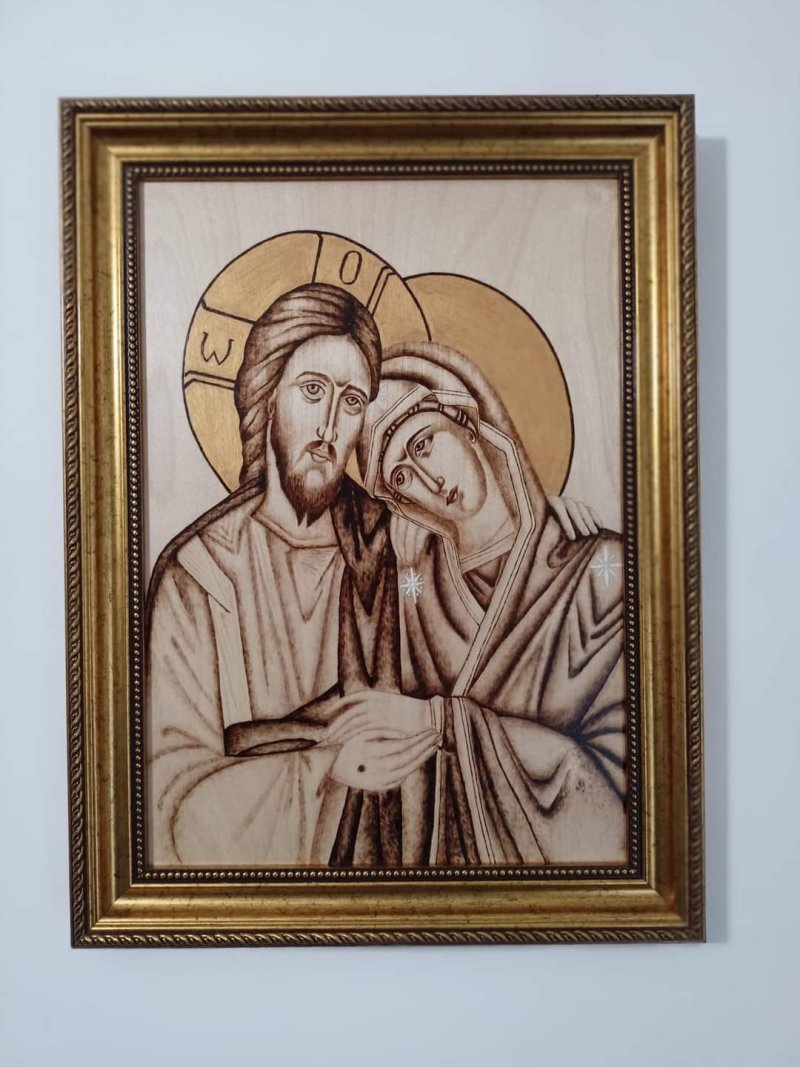 Jesus Christ and the Mother of God, Handicraft Igor Antonic