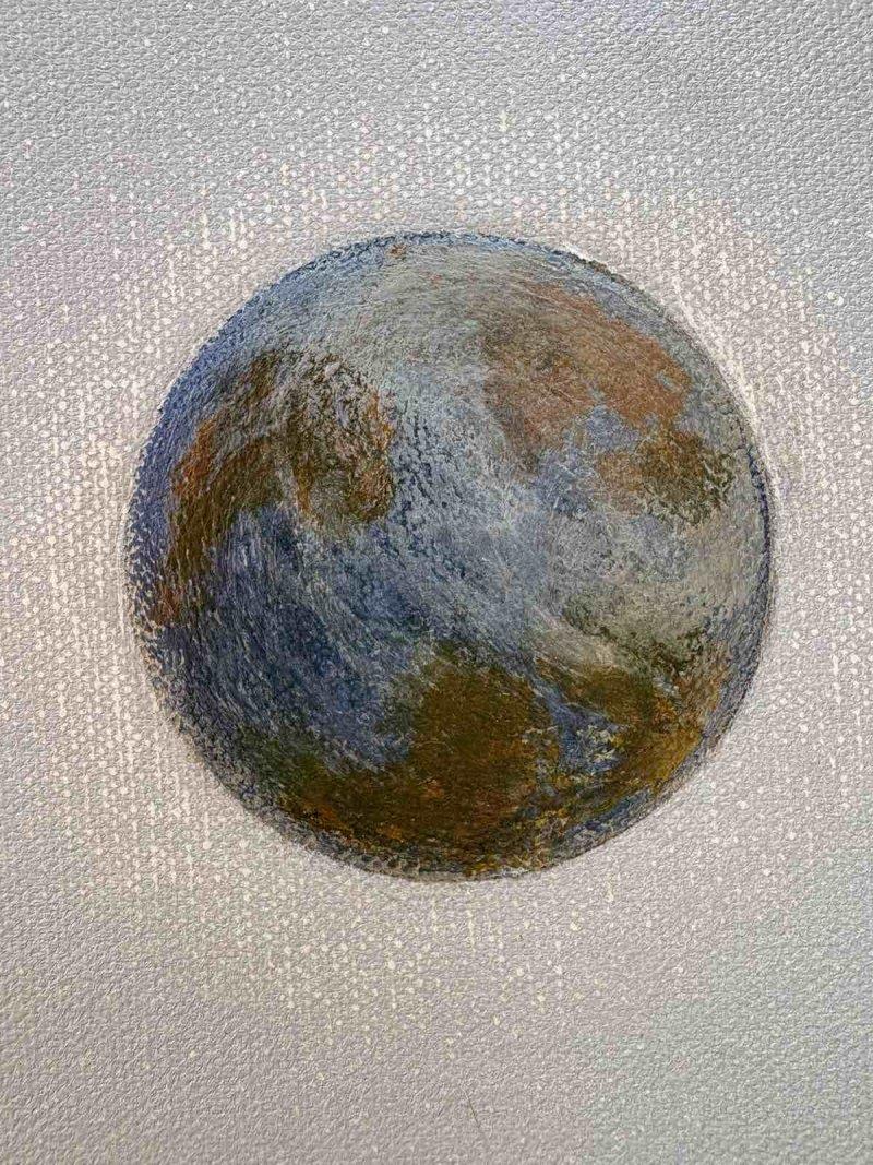 Equilibrium, Painting Modern Art Studio Modro Zeleno