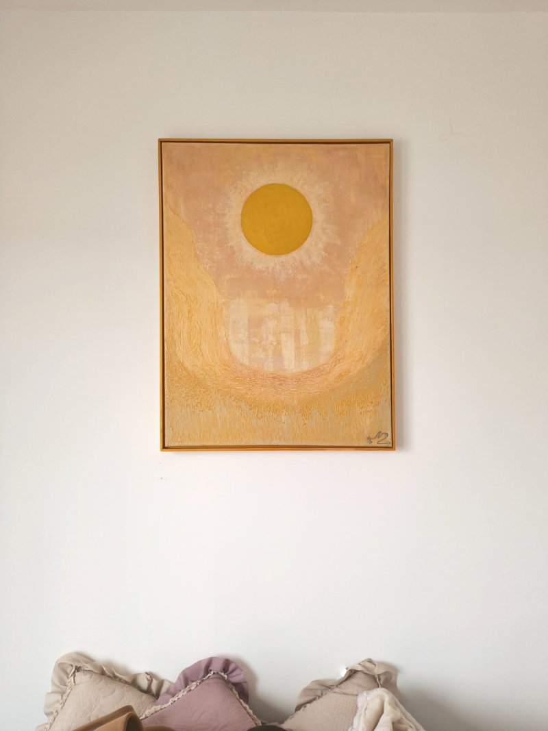 Solaris, Painting Modern Art Studio Modro Zeleno