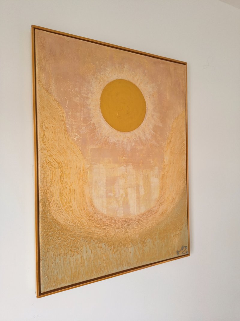 Solaris, Painting Modern Art Studio Modro Zeleno