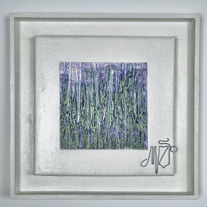 Lavender 01, Painting Modern Art Studio Modro Zeleno