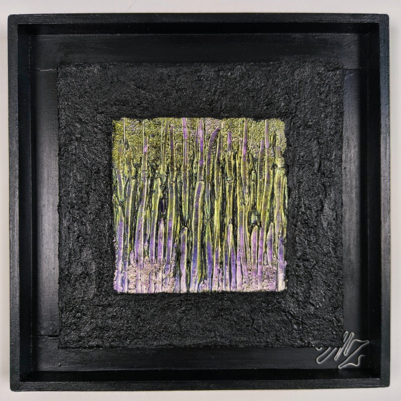 Lavender 02, Painting Modern Art Studio Modro Zeleno