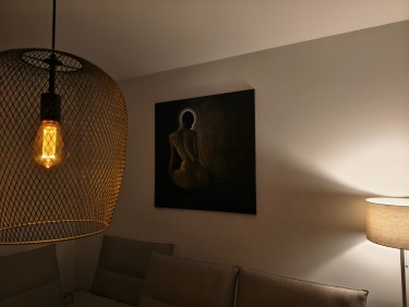 Faceless, Painting Modern Art Studio Modro Zeleno