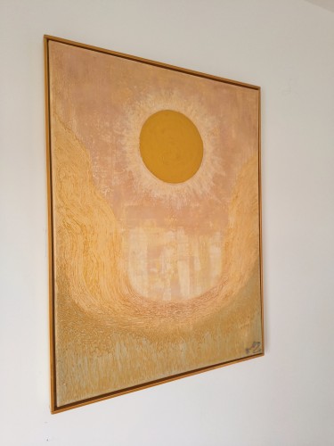Solaris, Painting Modern Art Studio Modro Zeleno