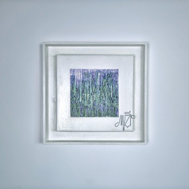 Lavender 01, Painting Modern Art Studio Modro Zeleno