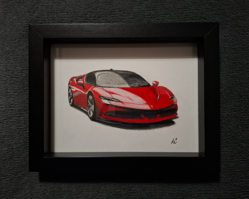 Ferrari SF90 - drawing