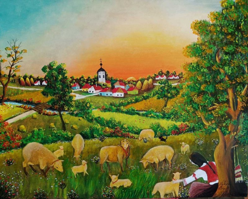 Pastirica, Slika Nikola Lapić