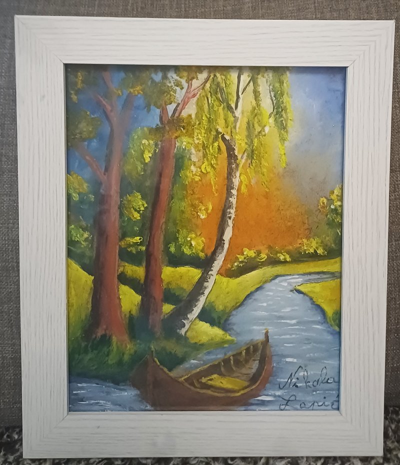 Boat, Painting Nikola Lapic