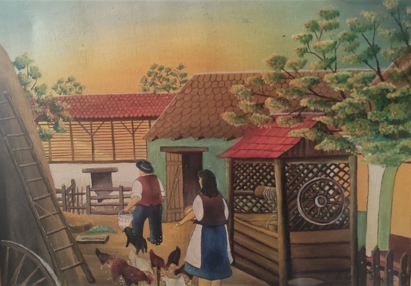 A well, Painting Nikola Lapic