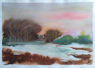 willow tree, Painting Olgica Nikolic