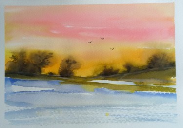 Moravian rapids, Painting Olgica Nikolic