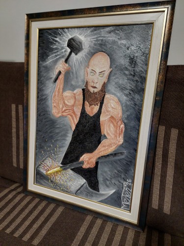 BLACKSMITH, Painting Todd M Art