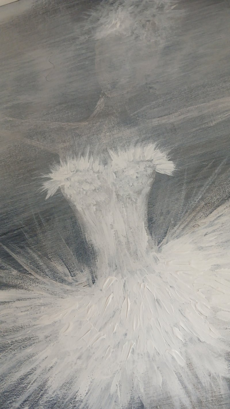 The white swan, Painting Vesna  Lekic