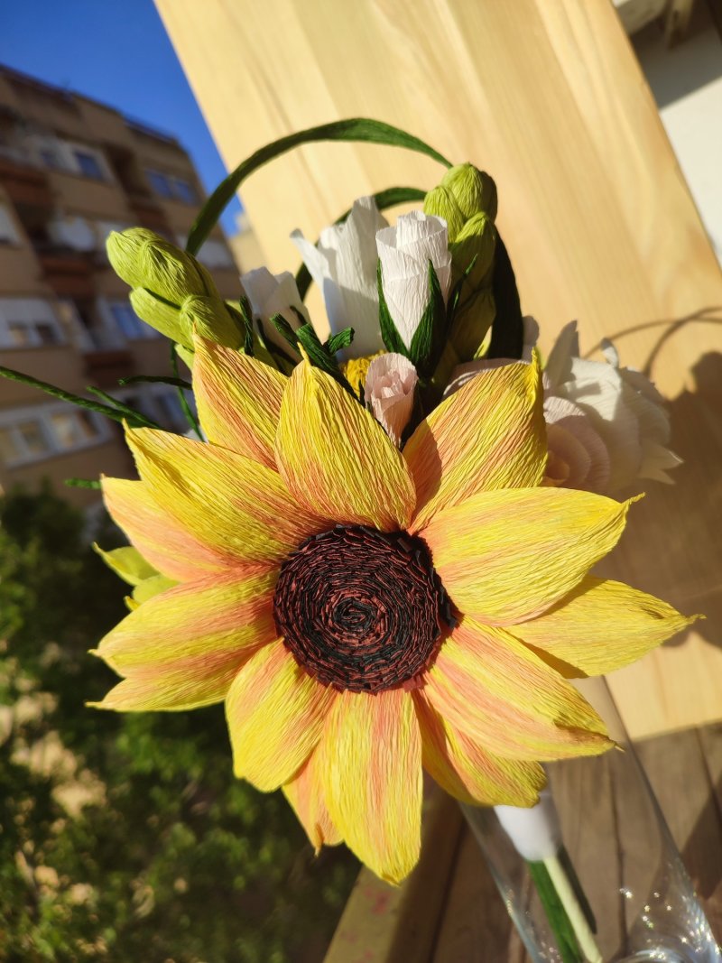 Bridal bouqet sunflower, Handicraft Ivana Jovanović