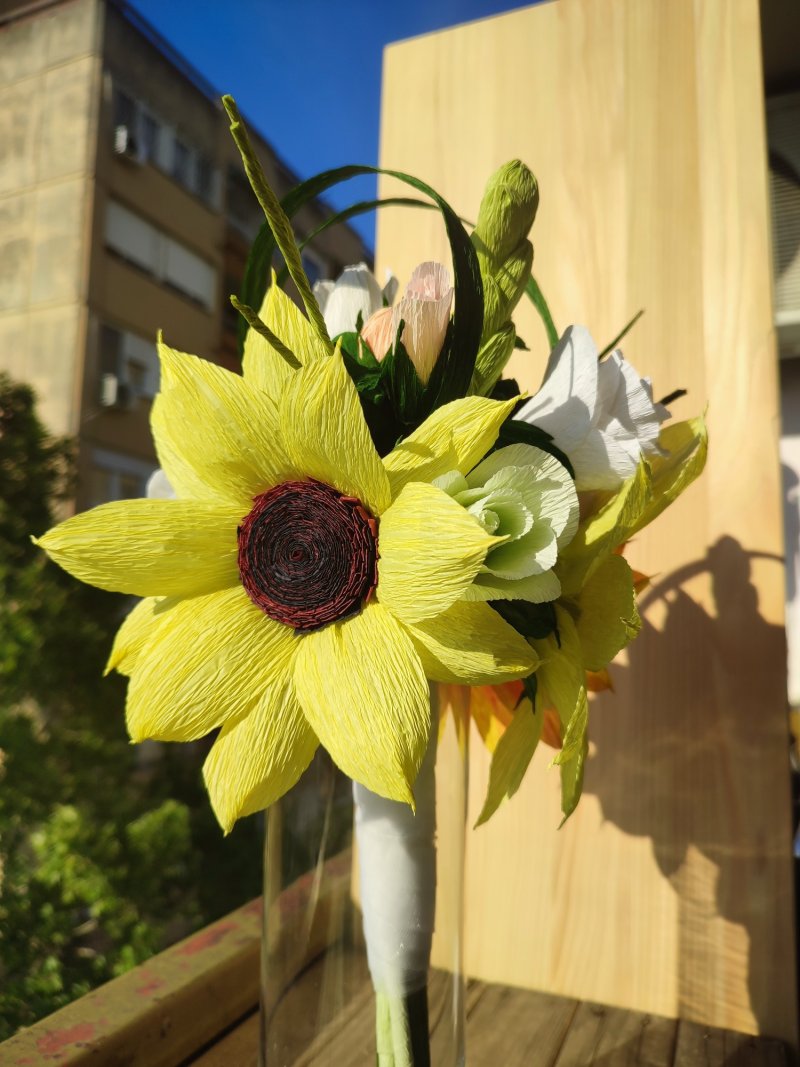 Bridal bouqet sunflower, Handicraft Ivana Jovanović