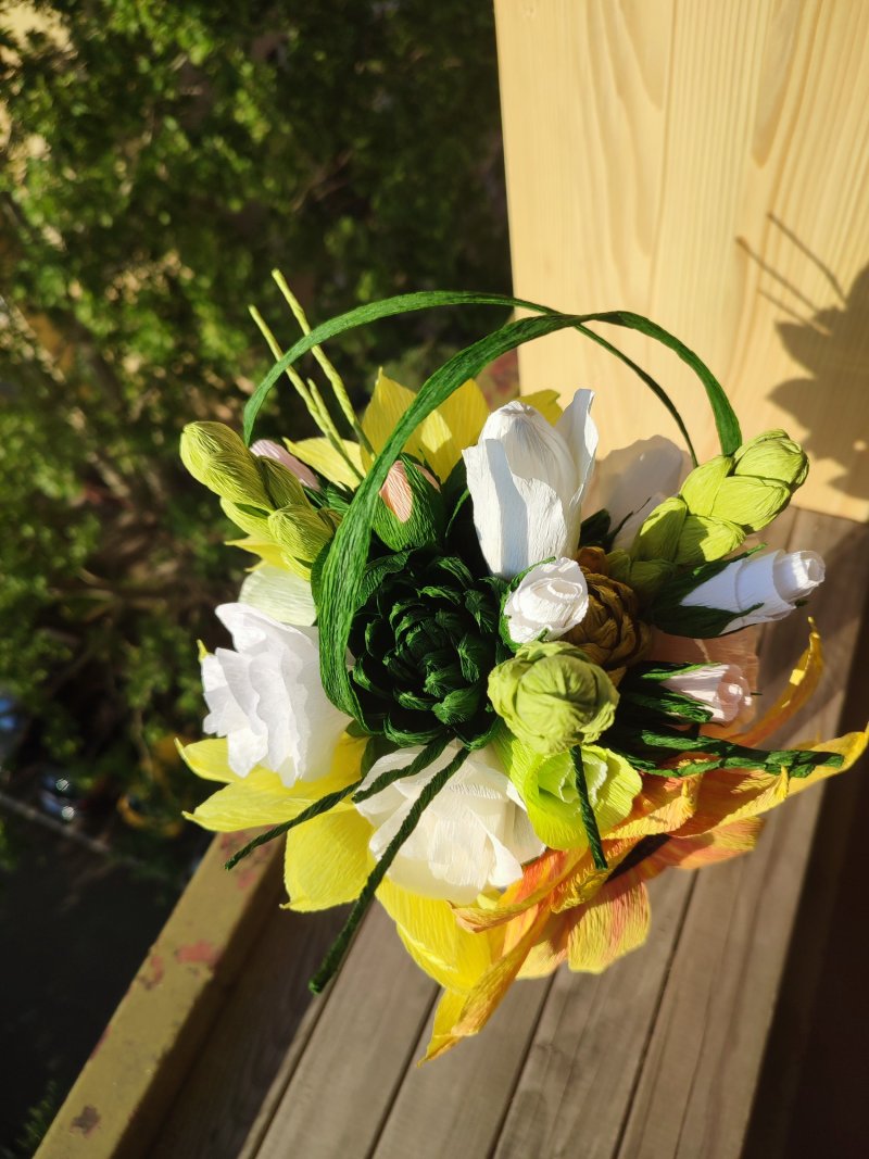 Bridal bouqet sunflower, Handicraft Ivana Jovanović
