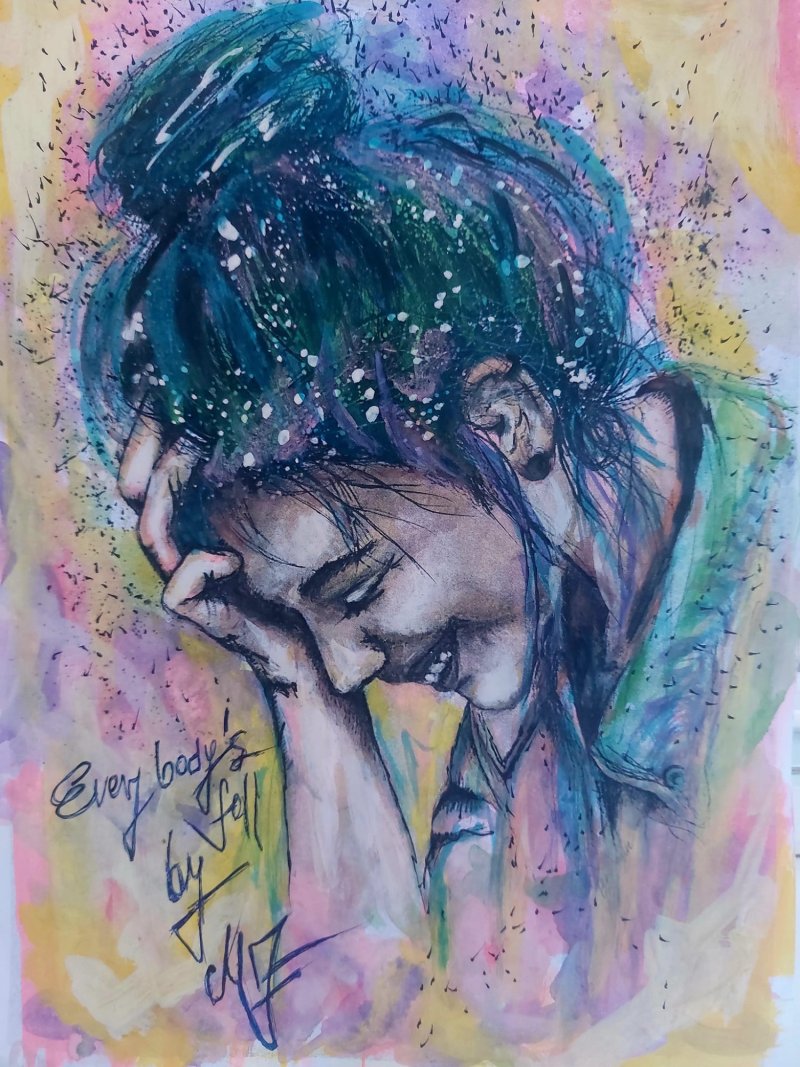 That smile, Painting Melinda Zaric