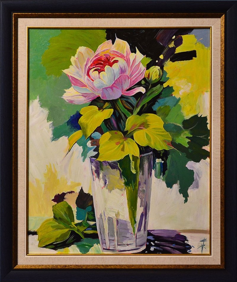 White rose, Painting Rade Grahovac