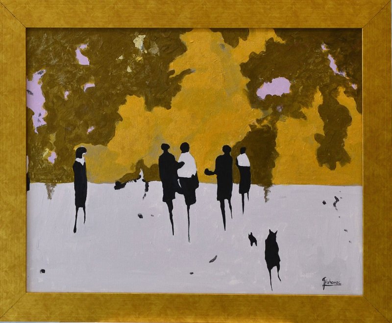 Walking with my friends, Painting Rade Grahovac