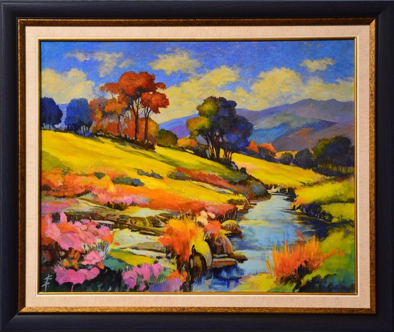 Mountain stream, Painting Rade Grahovac